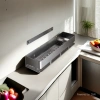 Light luxury kitchen storage rack, seasoning rack, carbon steel, no need for drilling, wall-mounted seasoning household goods, single-layer 30cm Application Scenario